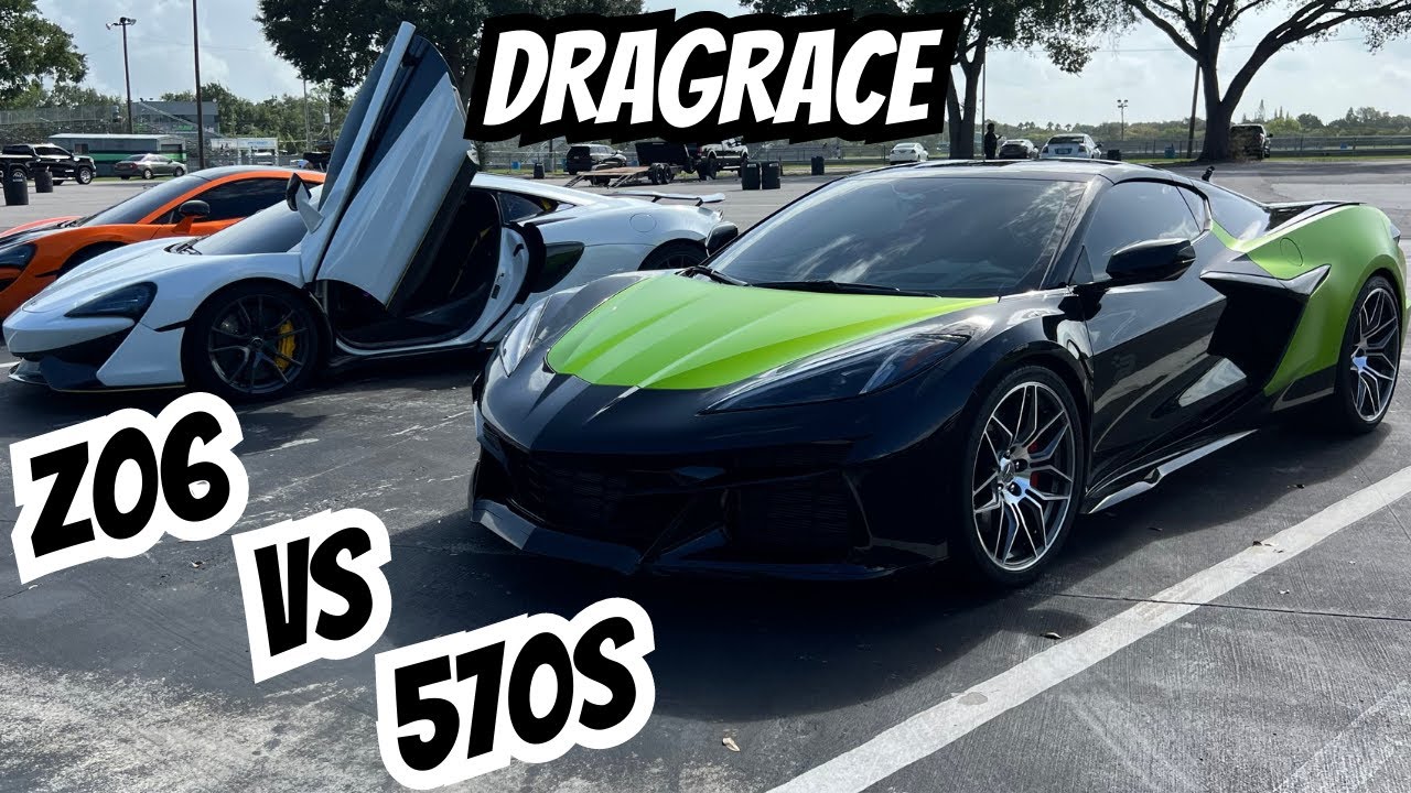C8 Corvette Z06 vs Mclaren 570s: DRAG RACE