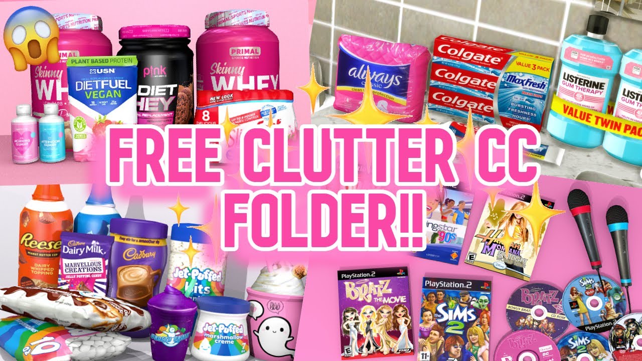 *NEW* MY CC IS FREE! 🥰 250+ CLUTTER CC DOWNLOAD | CC LINKS | THE SIMS 4  // THANK YOU FOR 10K!!