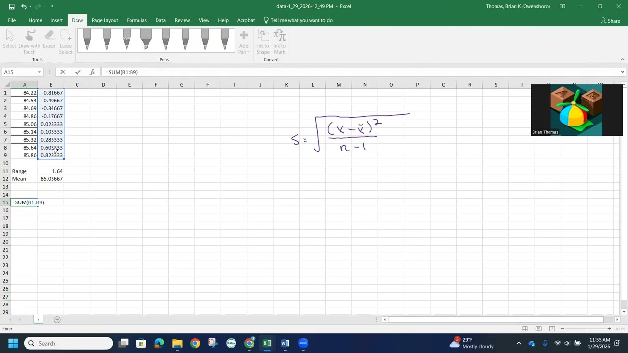 12.3 Q3 Range and Standard Deviation Walkthrough
