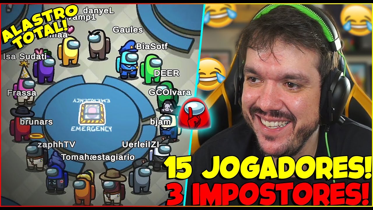 GAU JOGANDO AMONG US COM O MAXIMO DE JOGADORES POSSIVEL! MUITO ALASTRO & MUITA PATETAGEM!