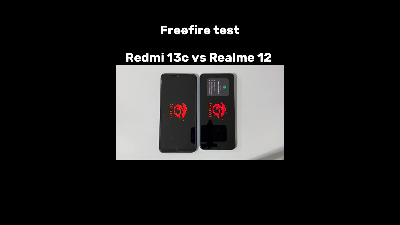 Redmi 13 vs Realme 12 - FREEFIRE Test