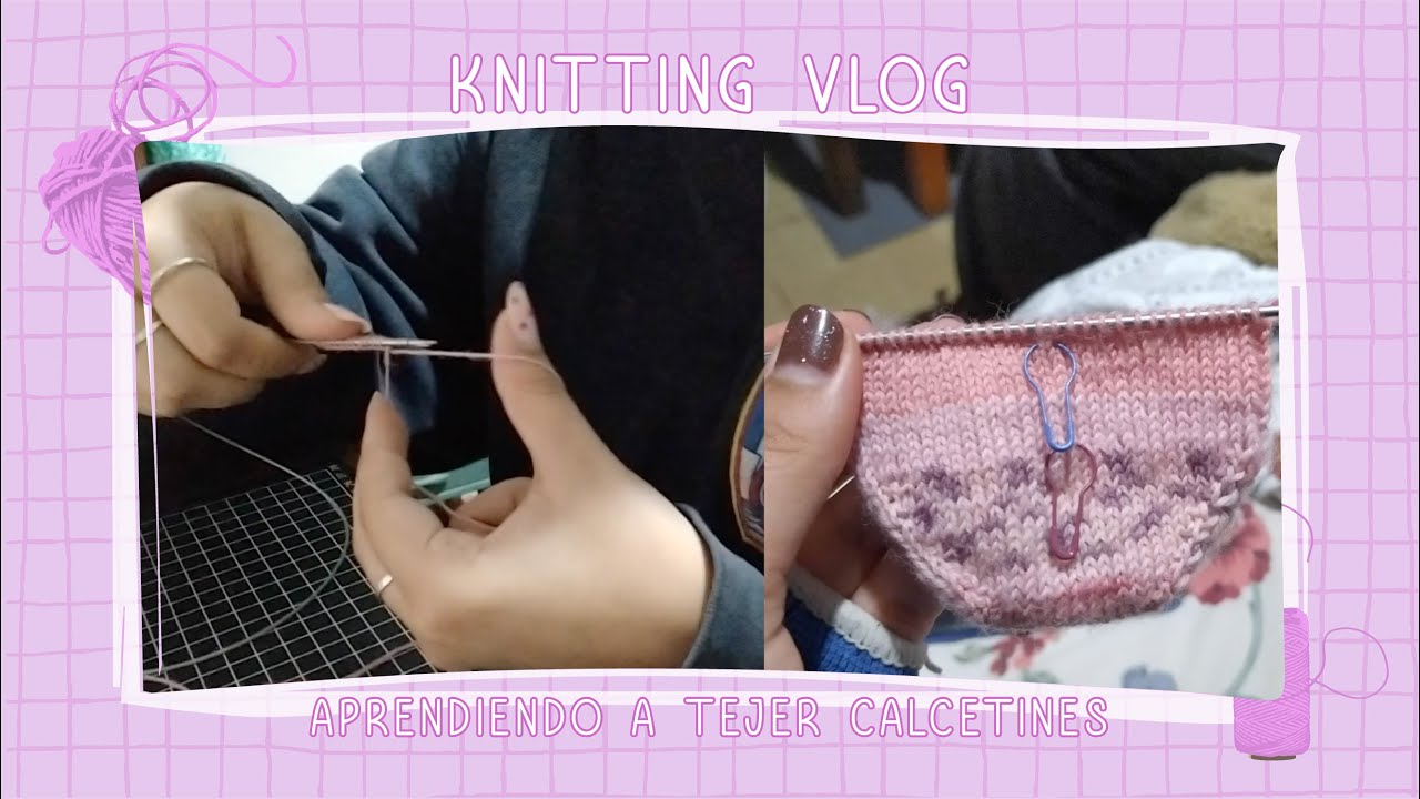 knitting vlog 1 | aprendiendo a tejer calcetines✨