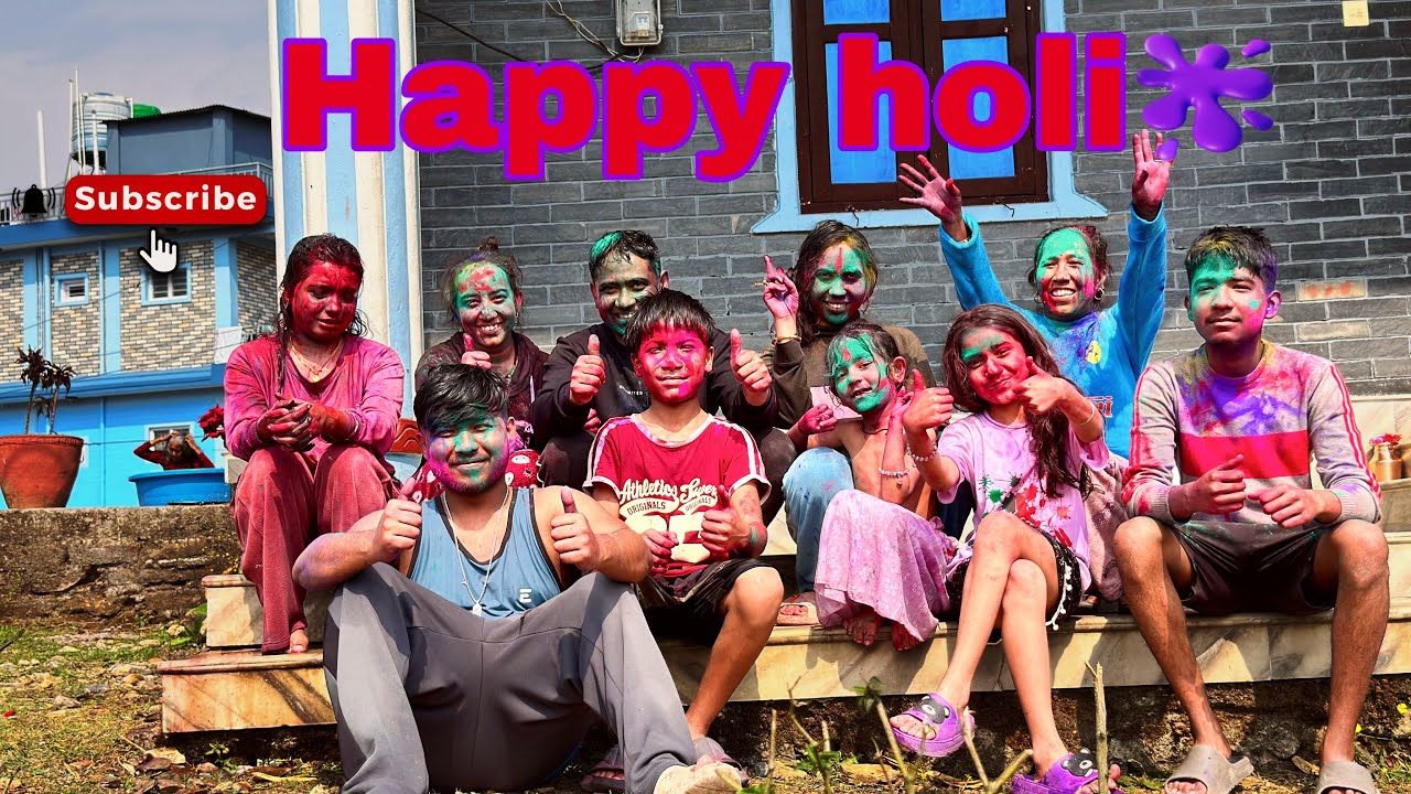 Holi special with family 🫟😱😁