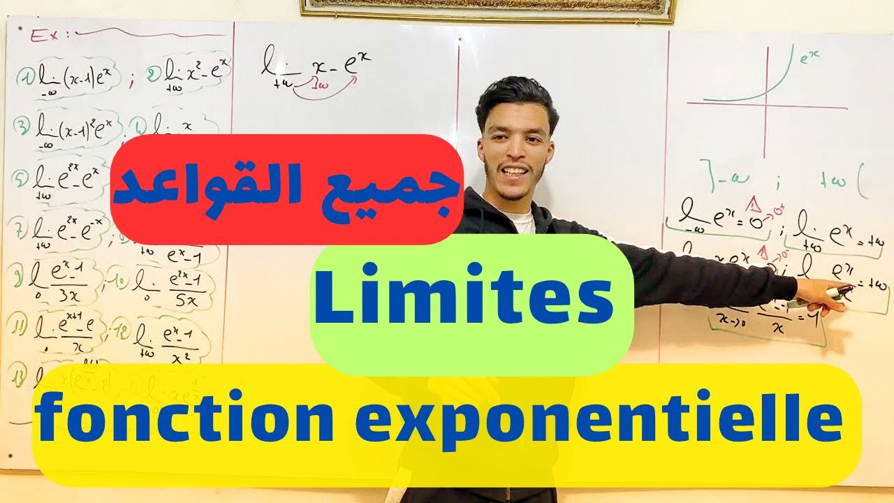 La fonction exponentielle | les limites | النهايات