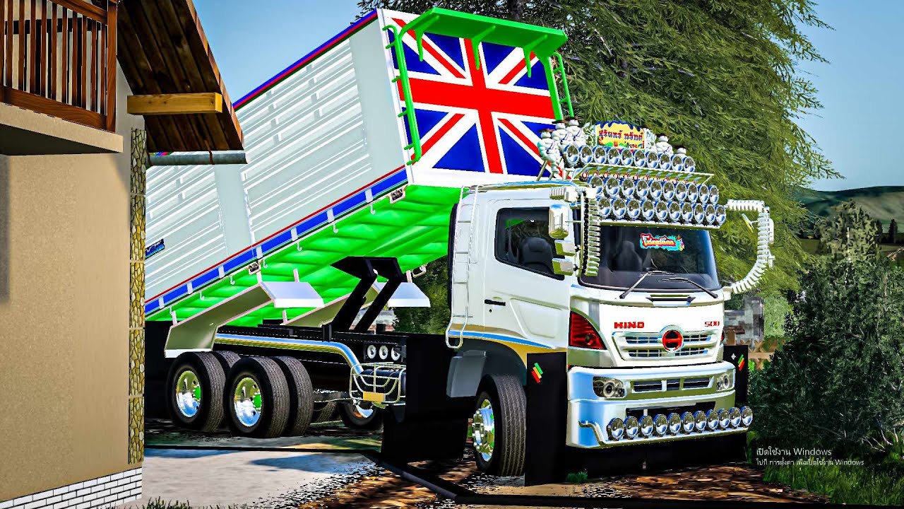 ฮีโน่380เจอหน้างานโหดอีกแล้วมาดูว่าจะถอยเทยังไง Farming simulator 19