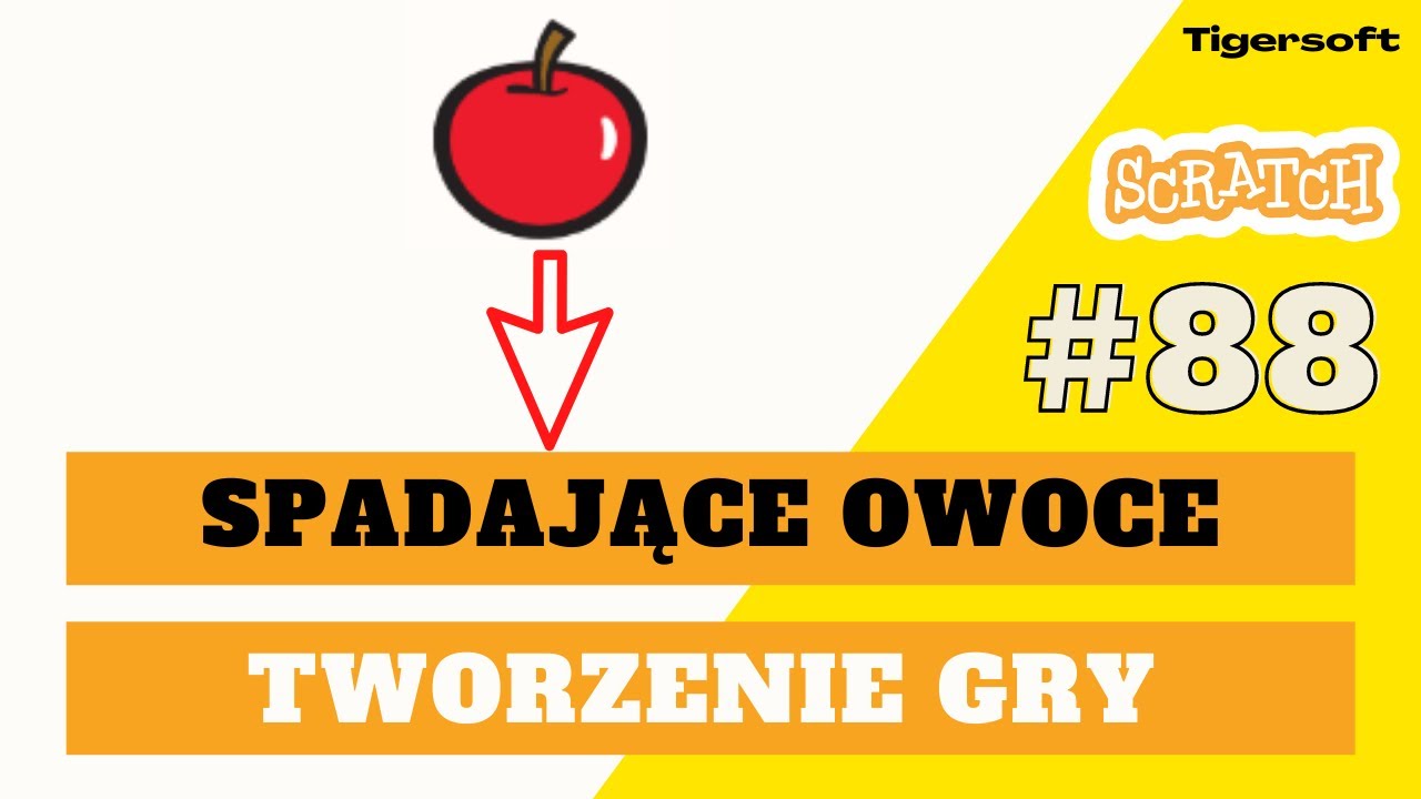 #Scratch - Spadające owoce (spadające jabłka) 😺 tworzenie gry w Scratch 🐈 #88
