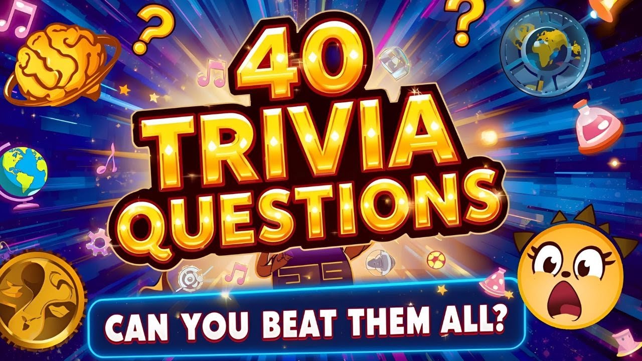 The Ultimate 40-Question General Knowledge Trivia 🧠 | Interactive Trivia Challenge