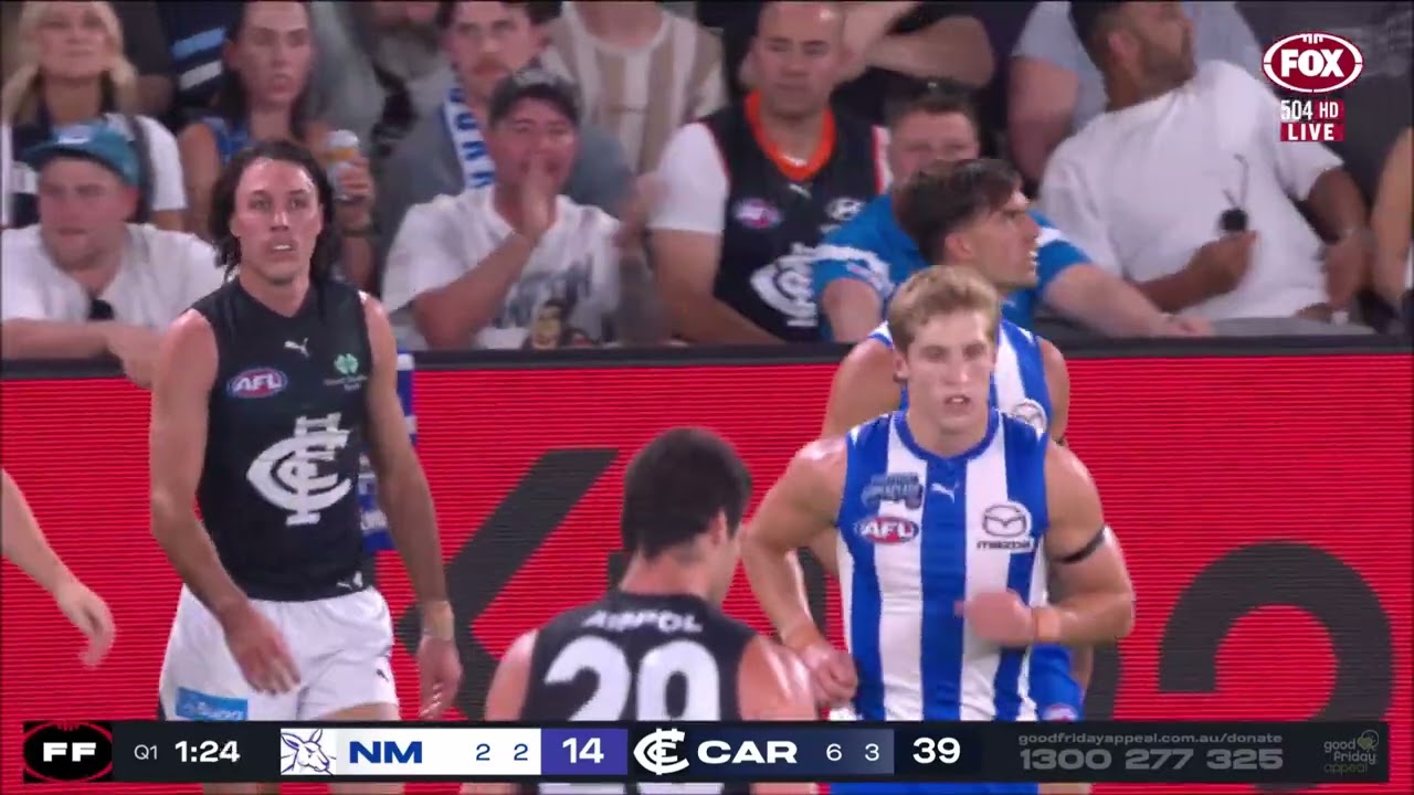 Ollie Hollands - AFL 2025 Round 6 Highlights - Carlton @ North Melbourne