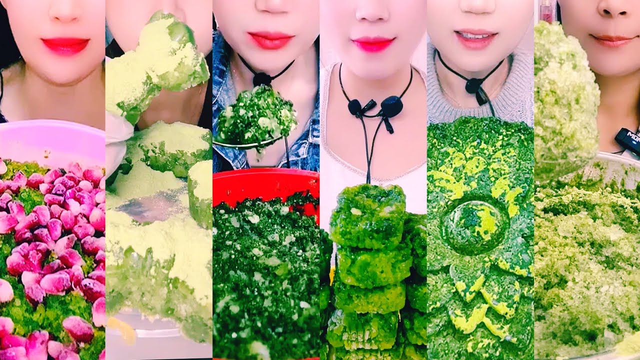 PART ----4 OF FULL ON MATCHA STICKYY 💚ICE🧊💚 || Ice Lover