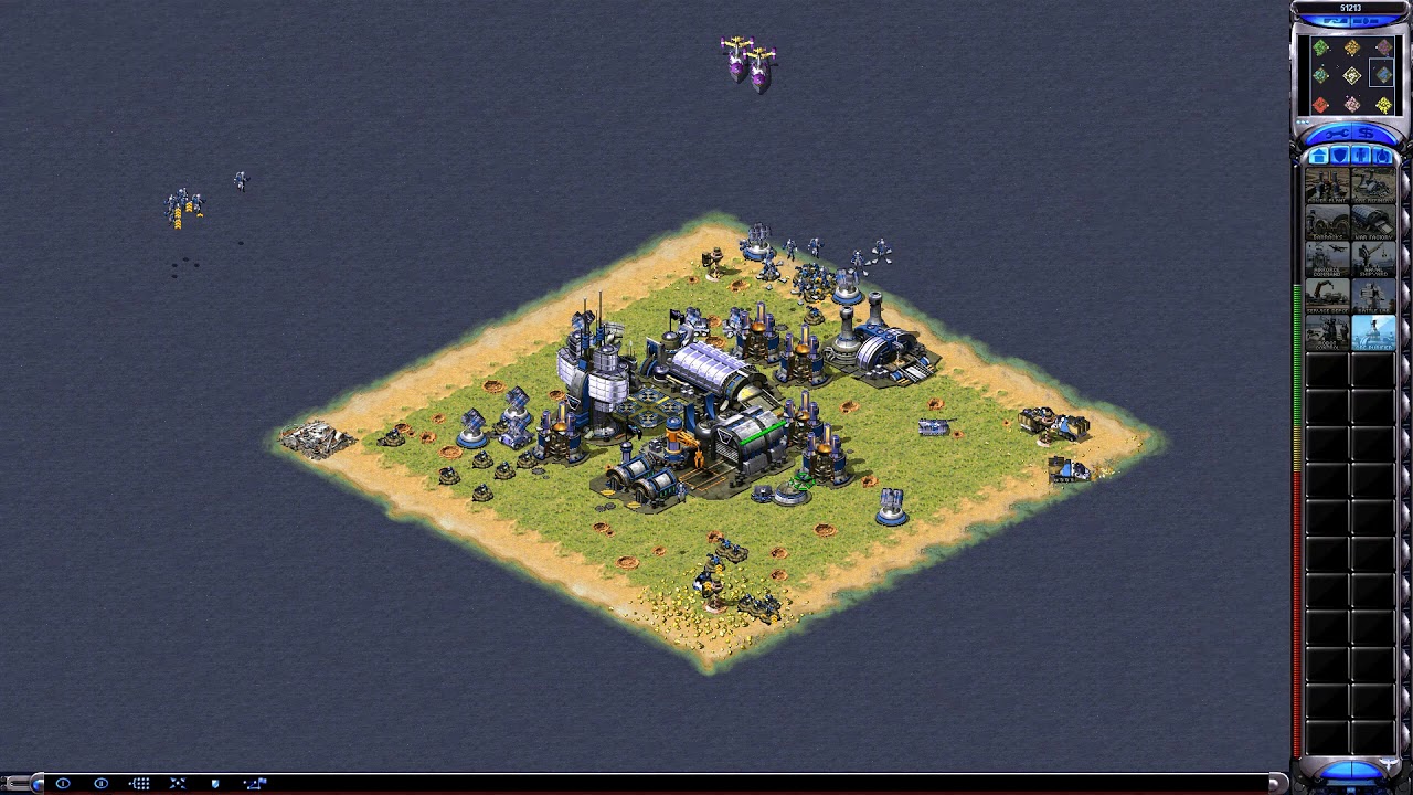 1 vs 7 Extra Hard AI - Map by Kyle Belrose - Command & Conquer Red Alert 2 Yuri's Revenge