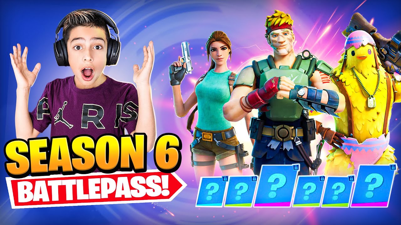 NEW *SEASON 6* BATTLE PASS in FORTNITE! (SO EPIC) | Royalty Gaming
