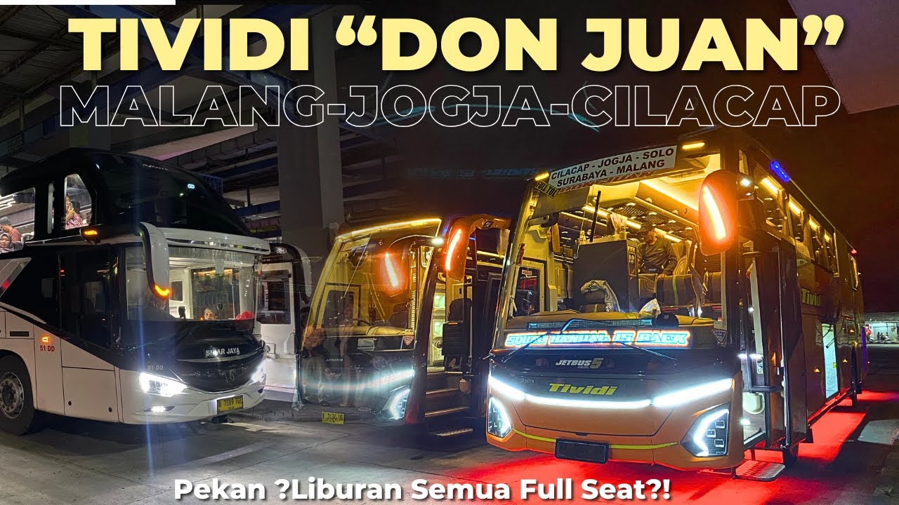Bus Tividi Artis &ldquo;Don Jhuan&rdquo; Malang - Jogja - Cilacap || Berangkat dari Arjosari