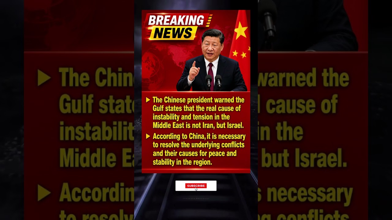 Chinese President Warns Gulf States Over Middle East Tensions