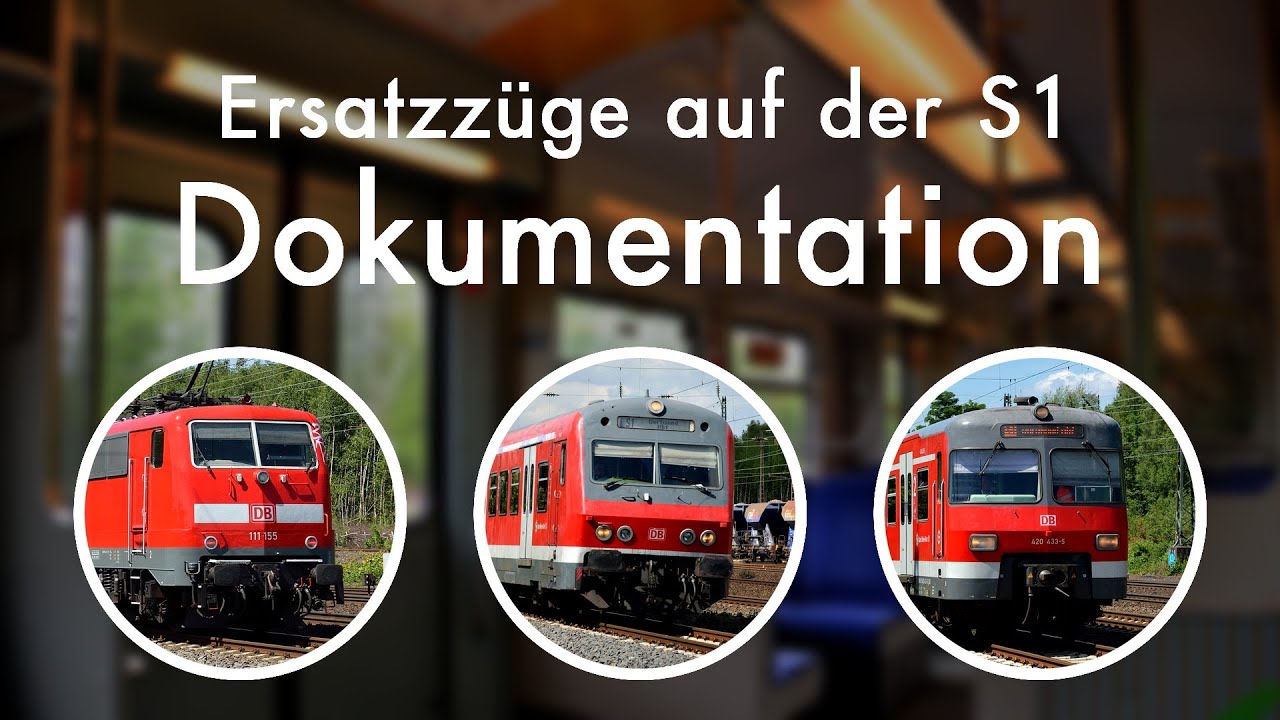 Dokumentation: x-Wagen, BR111, BR143, BR420 - Ersatzverkehr auf der S1