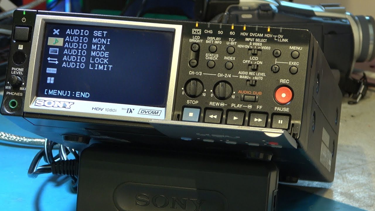 HDV deck HVR-M10U, camcorder DCR-TRV18, Kramer Firewire switches