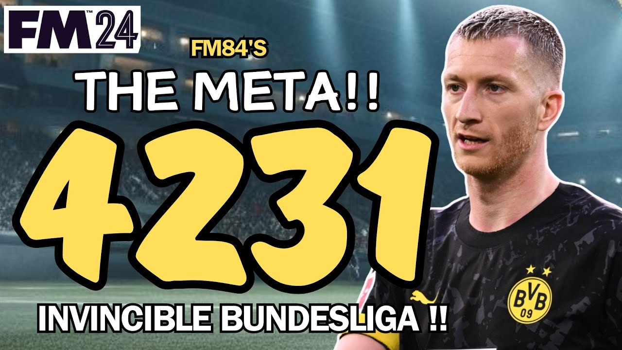 THE META 4231 - INVINCIBLE BUNDESLIGA SEASON - FM24 THE BEST Winter Update Tactics