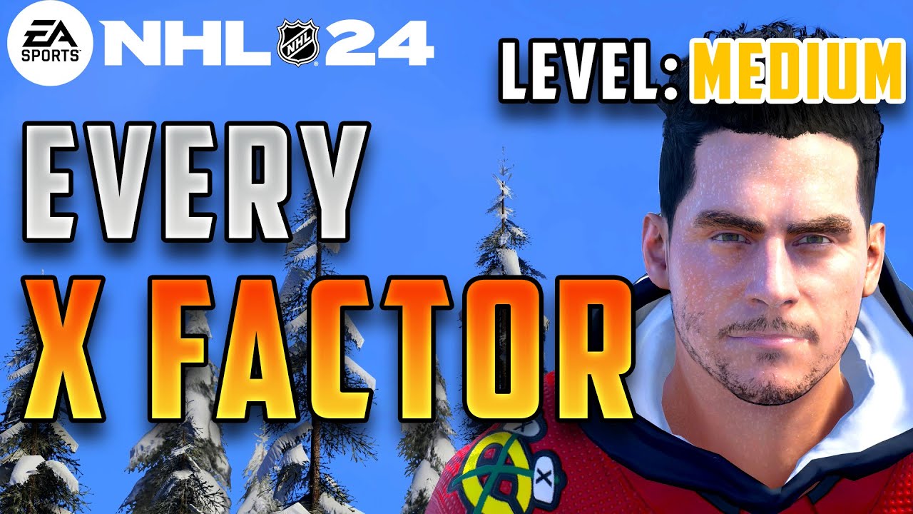 Scoring With EVERY X Factor in NHL 24 (Level: MEDIUM)
