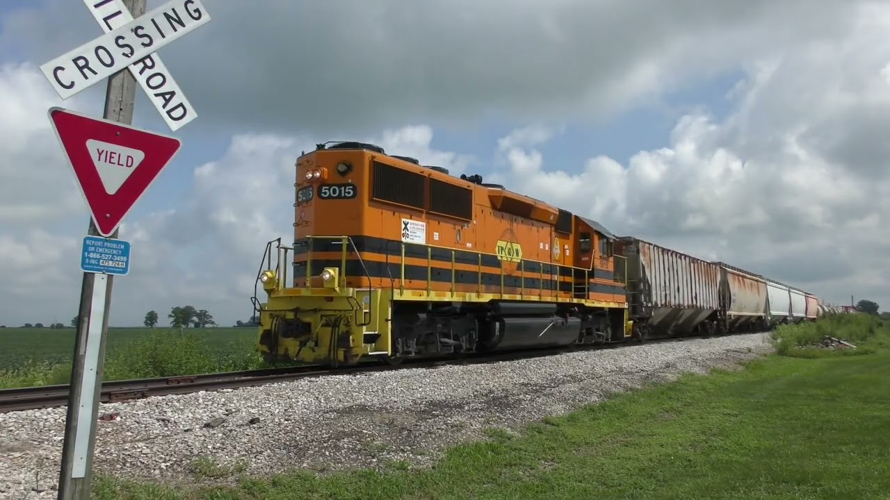 TPW 5015 westbound run on the CERA Marion Subdivision 8-13-2025