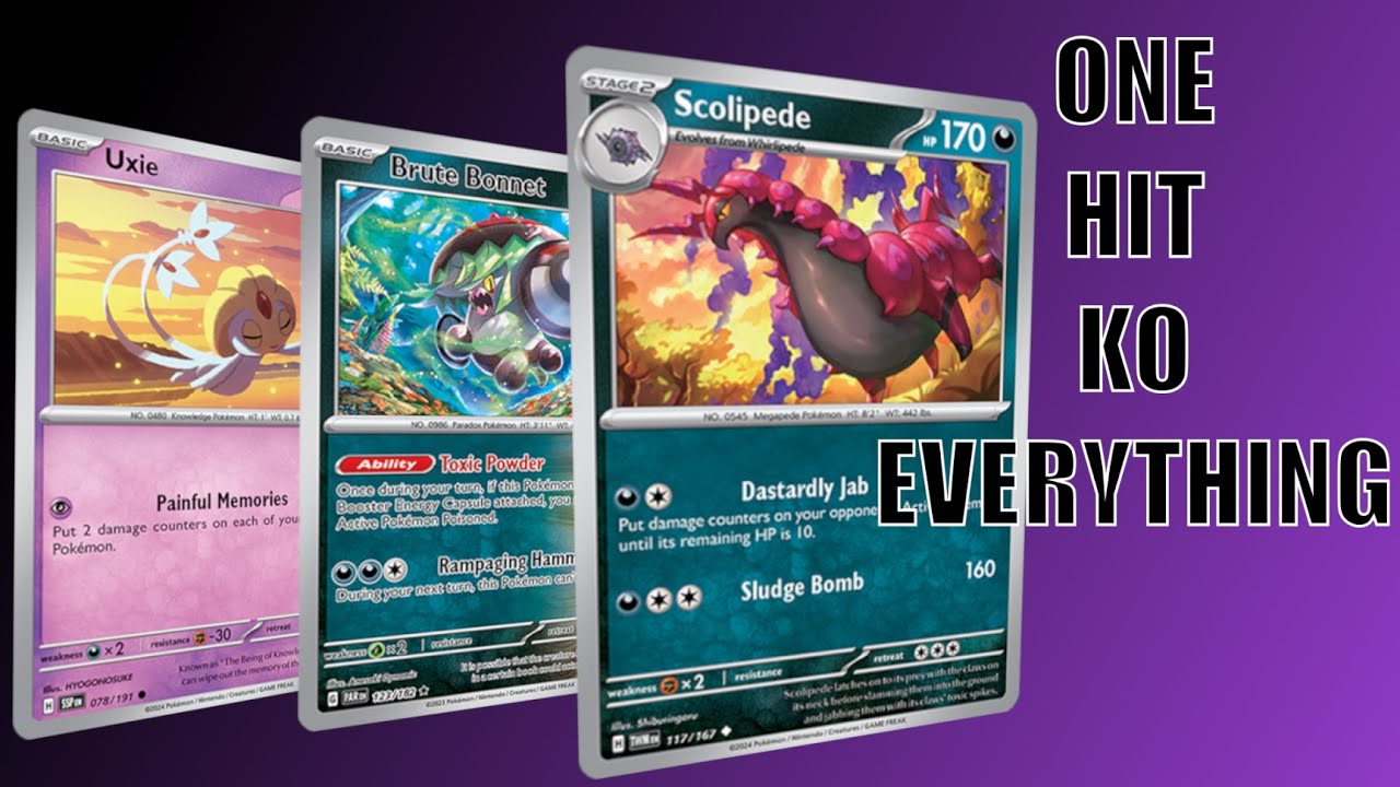 1 HIT KO EVERYTHING! Scolipede + Brute Bonnet! Fan Submitted Deck - Pokemon TCG