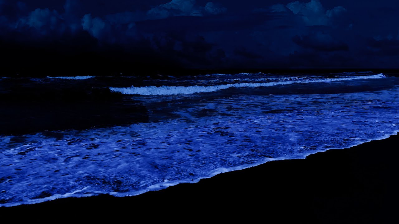 Tranquil Ambience Relax With Ocean Waves Rolling All Night - Ocean Waves For Deep Sleep
