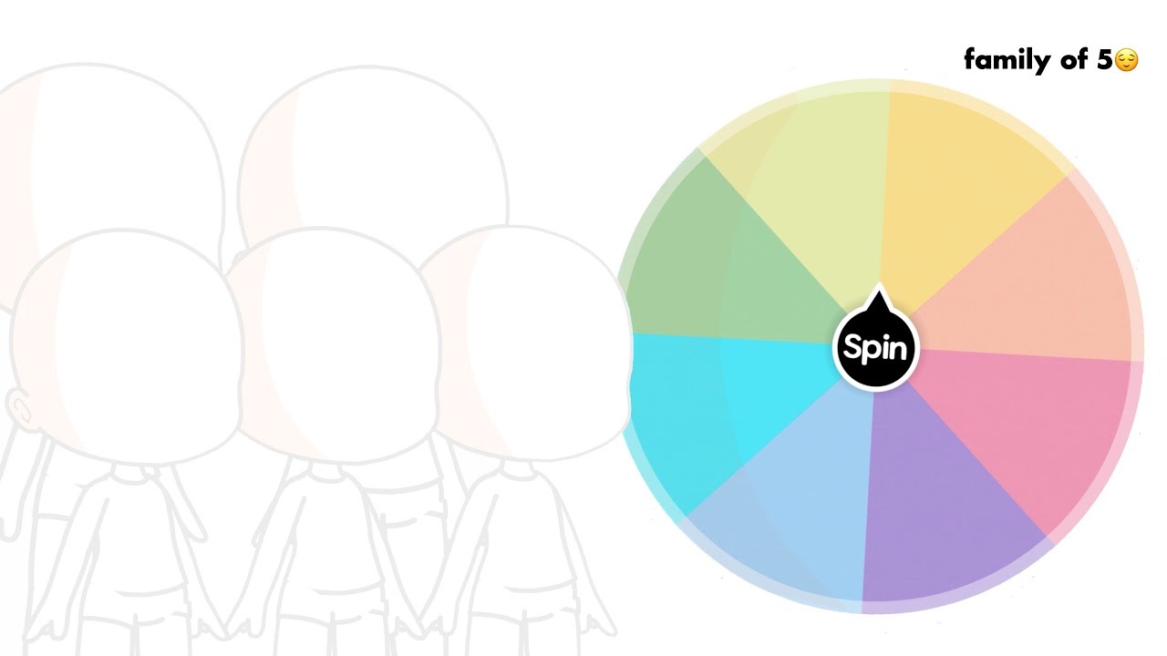 Oc Spin the Wheel Challenge | Family of 5🌷| [Gacha Club]