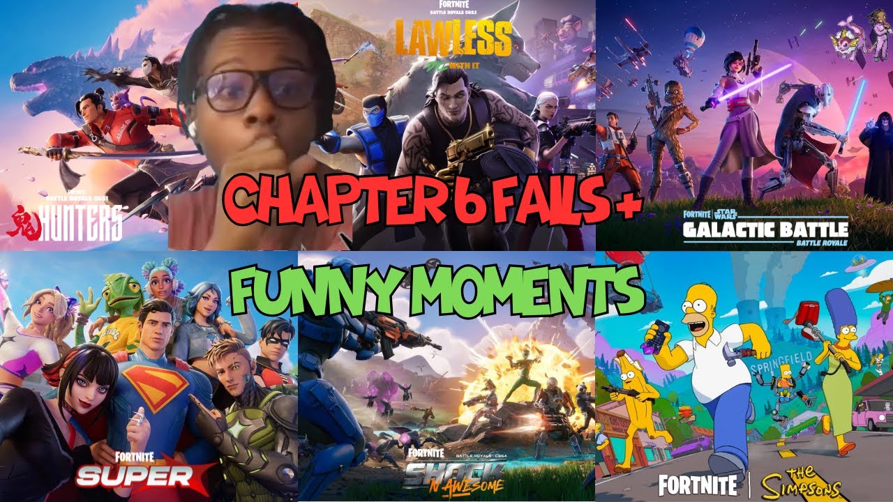 Неудачные моменты и смешные моменты в 6 главе Fortnite