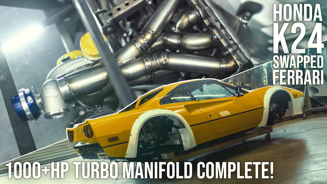 K-Swap Ferrari - 1000+hp Capable Turbo Manifold Complete! - PTIII - Ep. 40