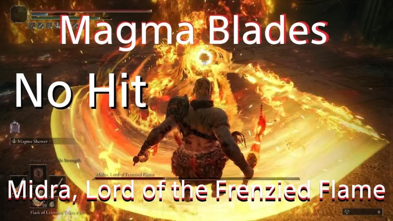 Magma Blades vs Midra, Lord of the Frenzied Flame (No Hit, Kratos Cosplay) ELDEN RING DLC