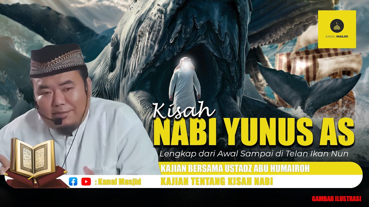 KISAH LENGKAP! Nabi Yunus AS di Telan Ikan Paus kajian bersama Ustadz Abu Humairoh