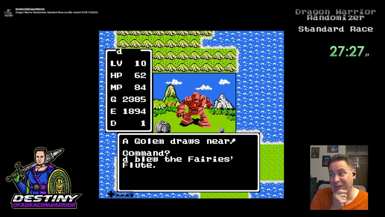 Dragon Warrior Randomizer Standard Race  scruffy-wizard-5758  11/30/25