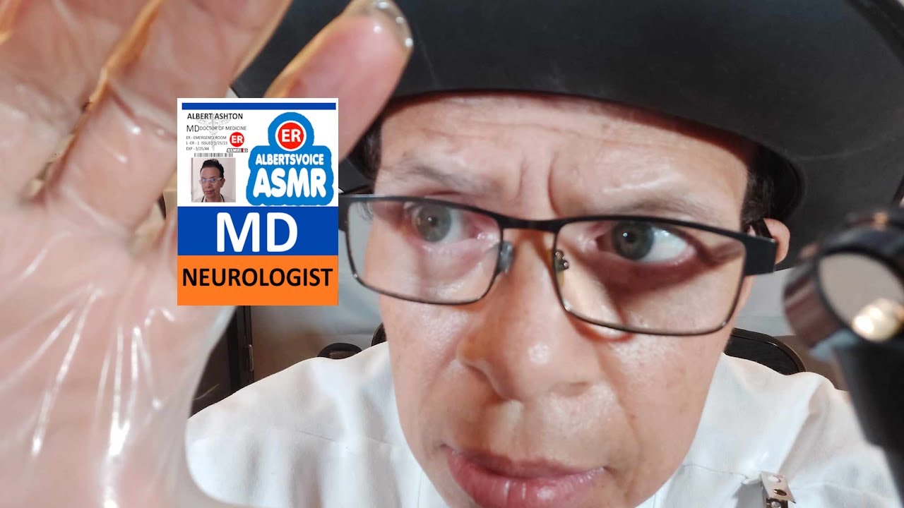 🥼🩺 ASMR-осмотр врача скорой помощи в больнице | Осмотр черепно-мозговых нервов | Осмотр всего тела