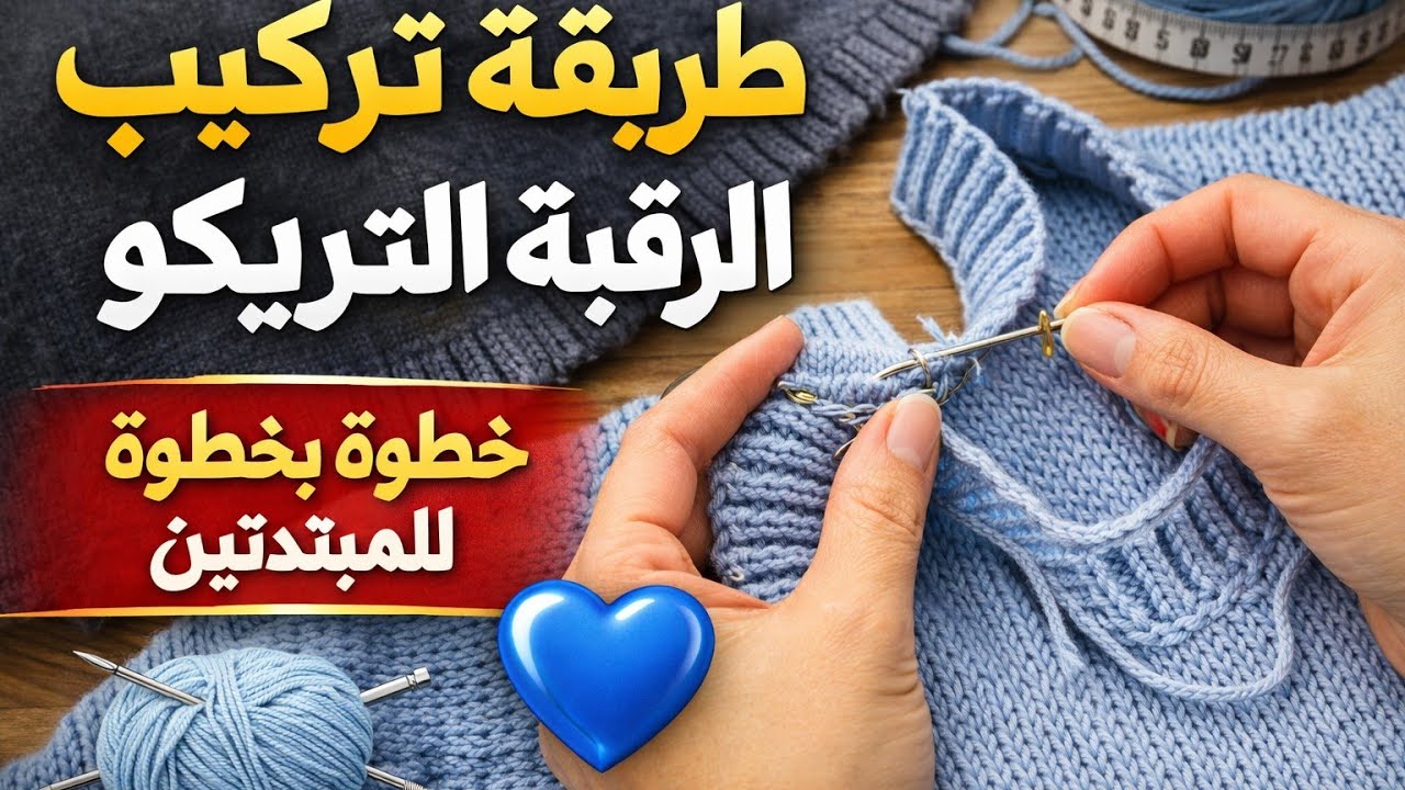 الجزء 4 تركيب رقبة البلوڤر التريكو بسهولة وشكل أنيق#trico #crochet #اكسبلور #handmade #diy 