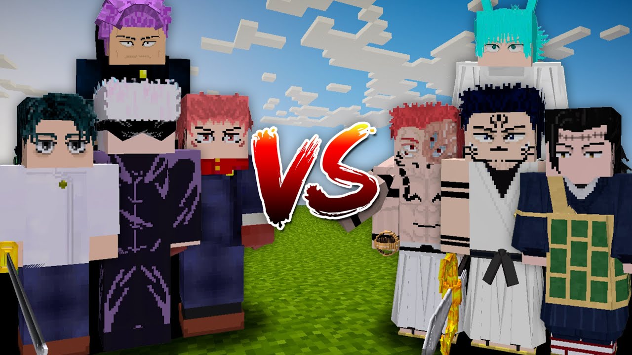 Jujutsu Kaisen Manga Fights in Minecraft Mod