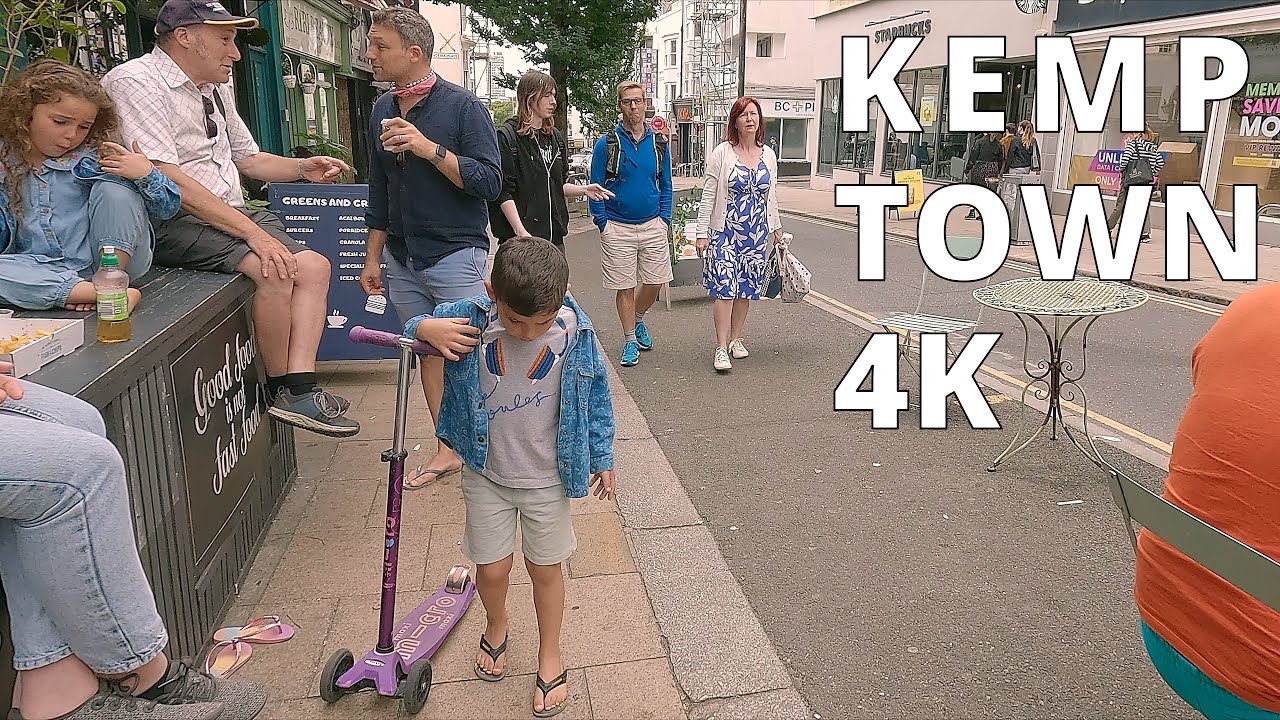 Brighton KEMPTOWN St James’s St, Sunday Afternoon in July – N024 [4K]