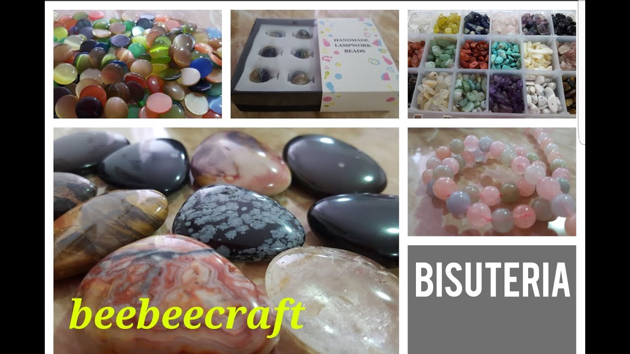 Bonito Material para hacer bisuteria que mando BEEBEECRAFT // te muestro Piedras naturales