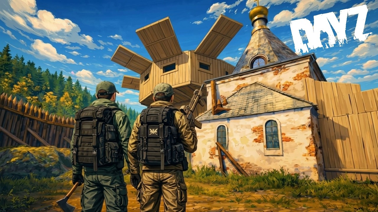 Мы превратили церковь в крепость на самом конкурентном сервере DayZ! Rearmed US3