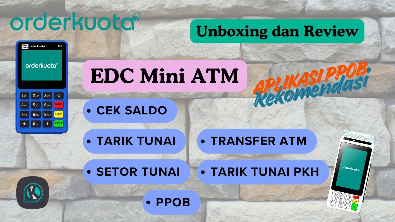 Unboxing EDC Saku + Review Aplikasi EDC Mini ATM dan PPOB Orderkuota