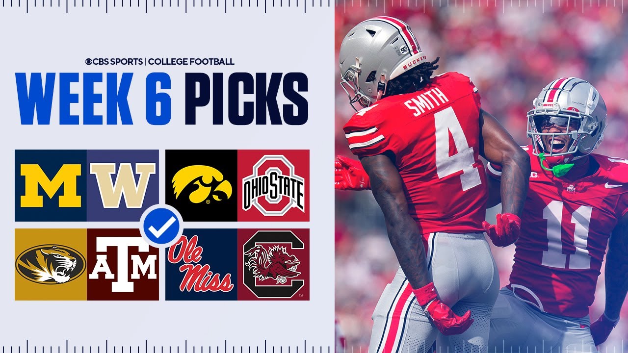 Expert Picks for EVERY Top 25 game in College Football [Full Week 6 Predictions]