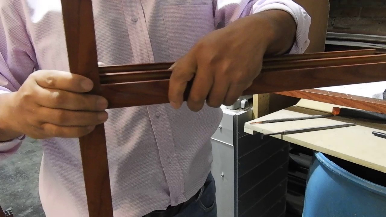 Armado de ventana de aluminio de 3