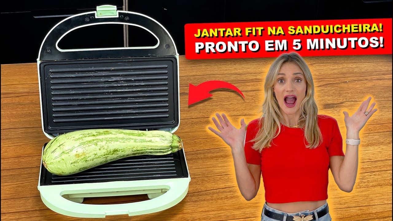 Meu jantar FIT em 5 minutos na sanduicheira!