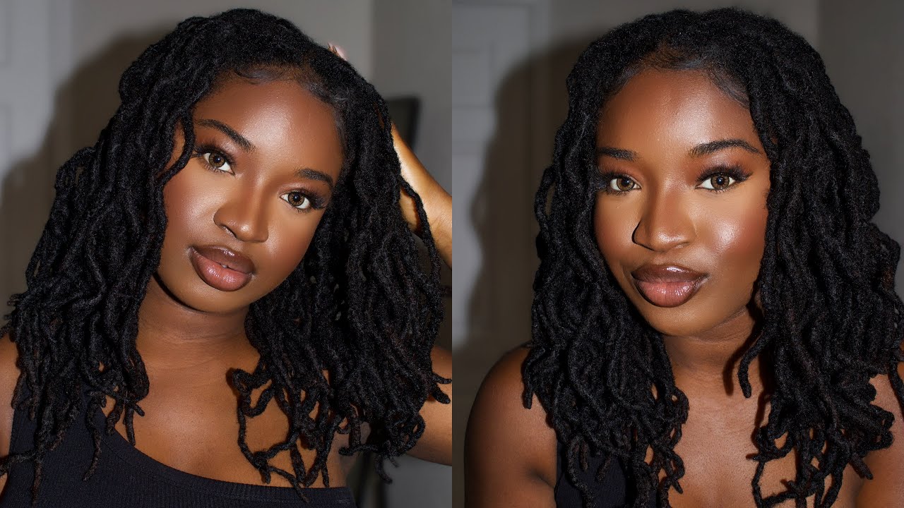 Bantu Knot Curls On Locs | Beautiful Wavy Curls on Locs | #KUWC