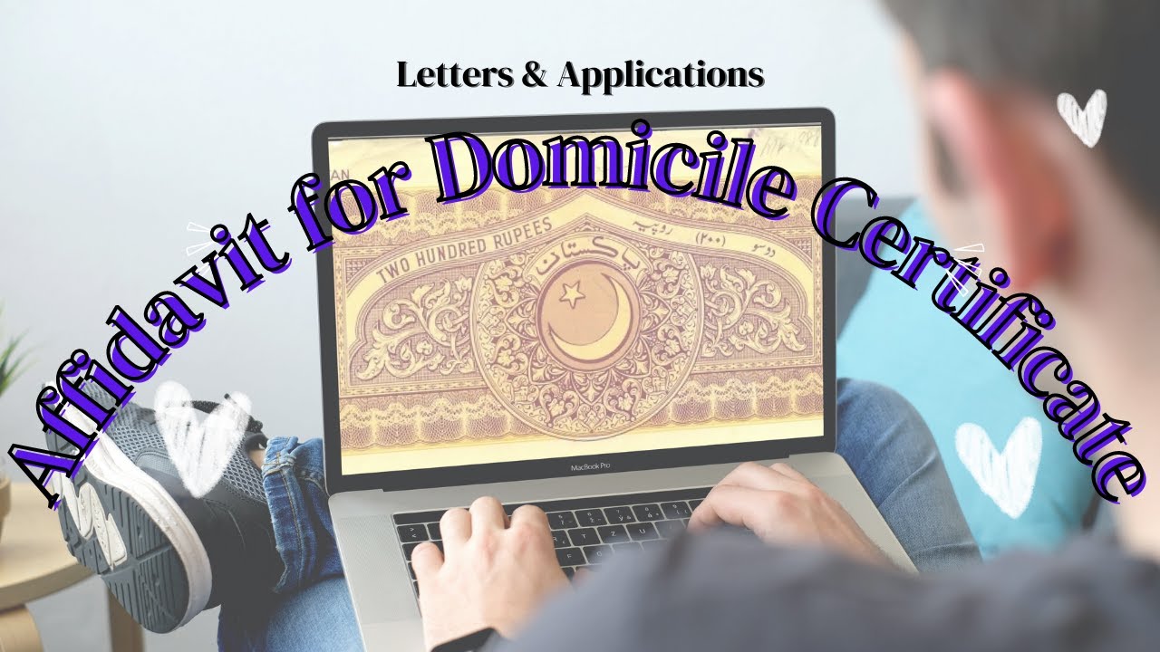 Affidavit for Domicile Certificate