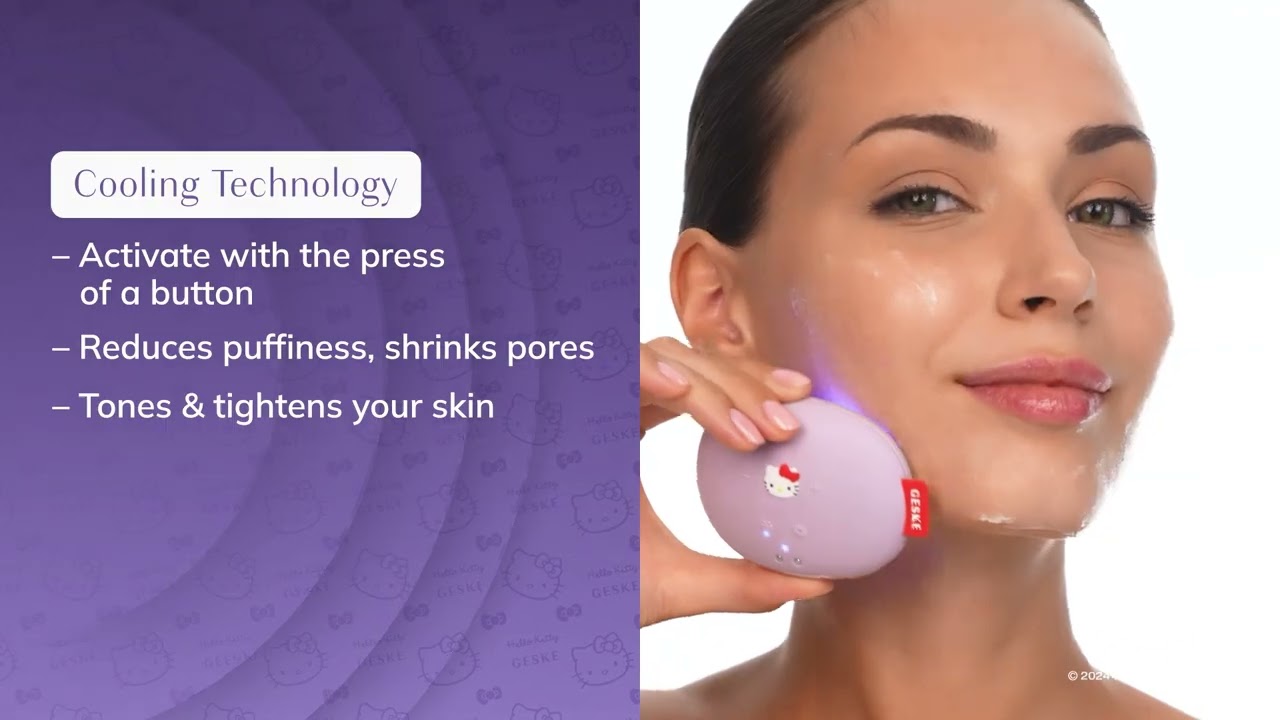 Sonic Warm & Cool Mask | 8 in 1 by GESKE | Hello Kitty Edition | Relax, Refresh, Glow