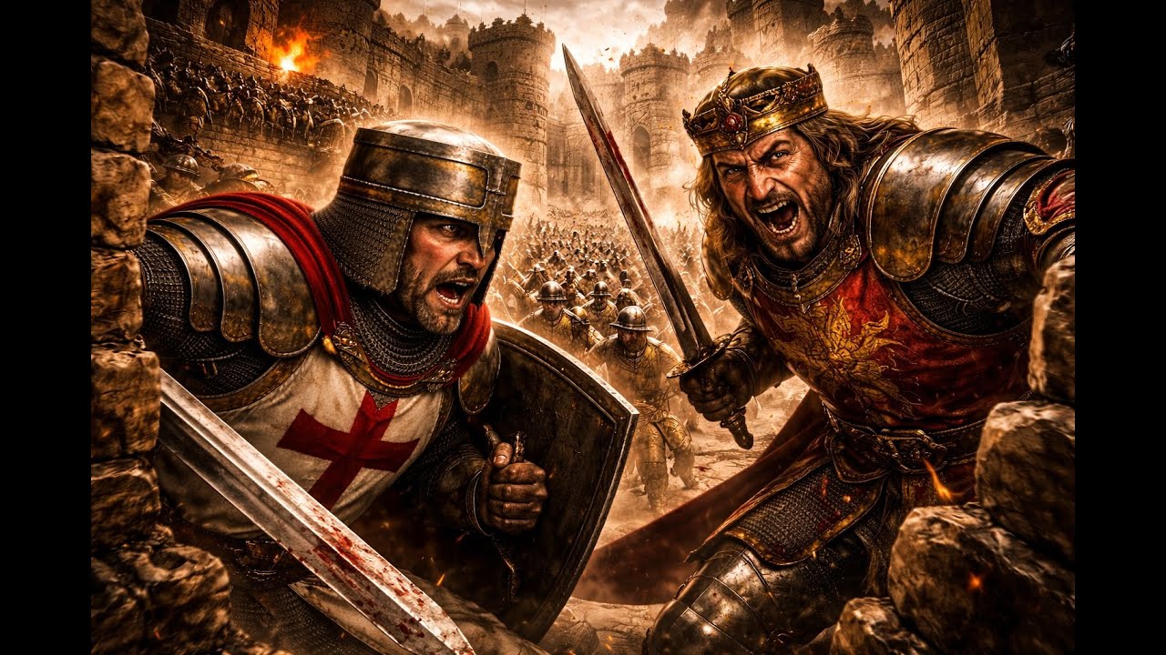 CRAMPED CASTLE SIEGE! ⚔️ Defeating Richard the Lionheart | Stronghold Crusader HD #12