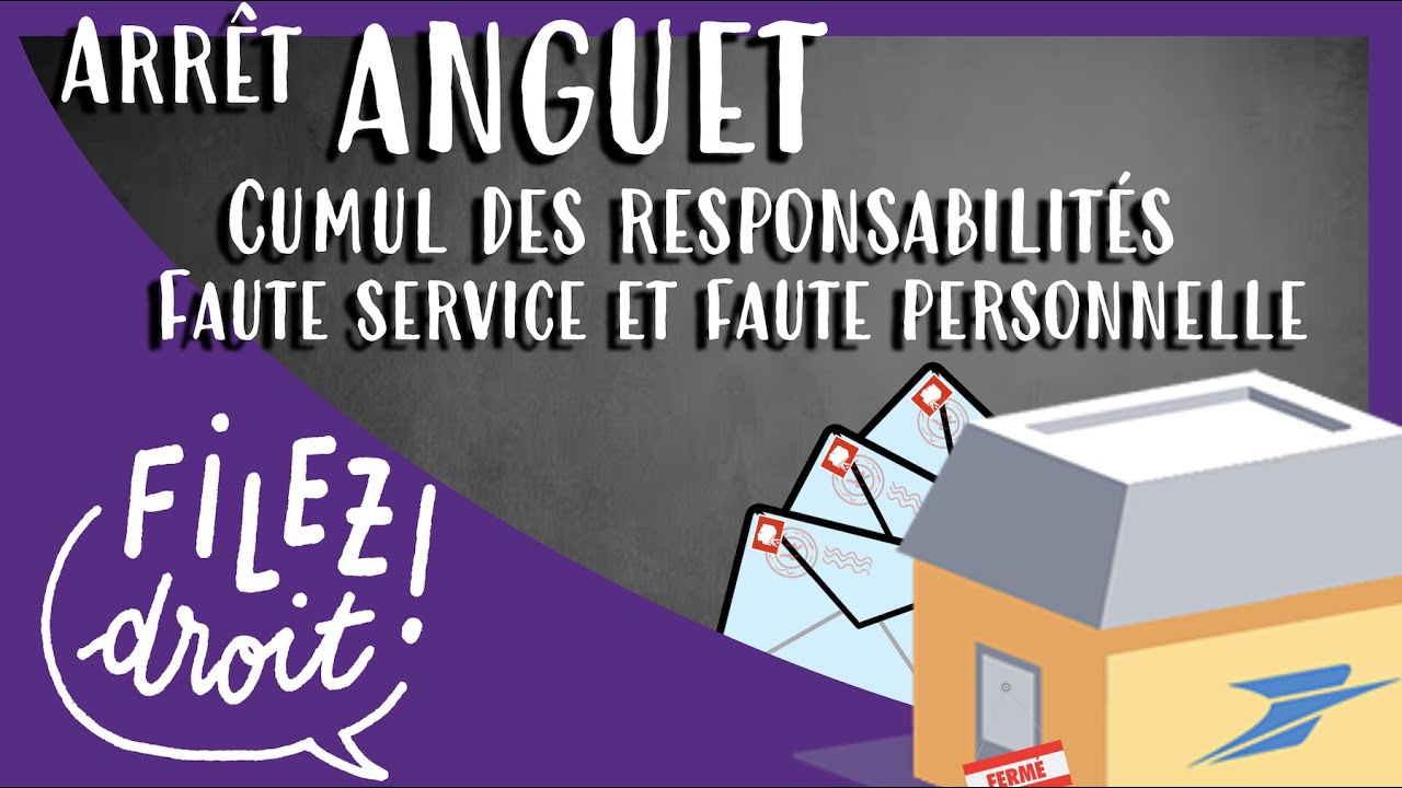 Arrêt Anguet : cumul de responsabilité pour faute personnelle et faute de service (CE, 3 fev 1911)