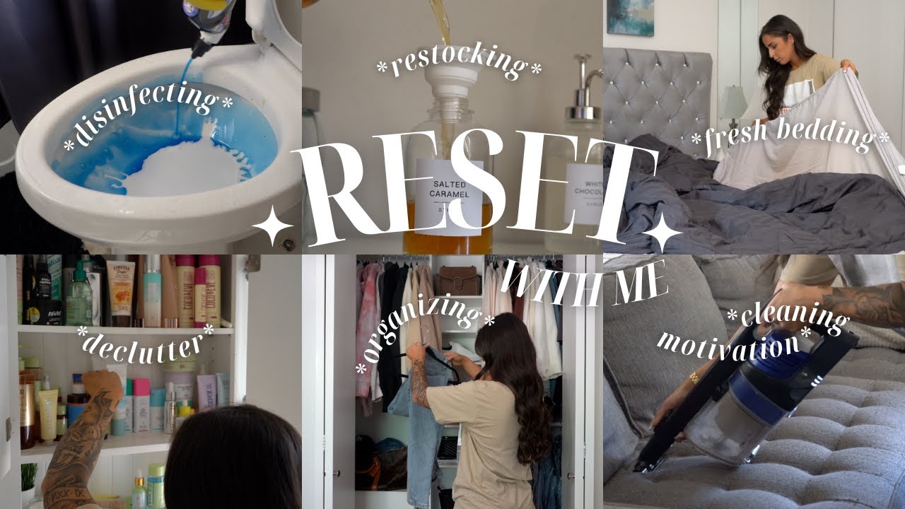 EXTREME RESET HOME DEEP CLEAN WITH ME | motivation, organize & declutter, restock, productivity