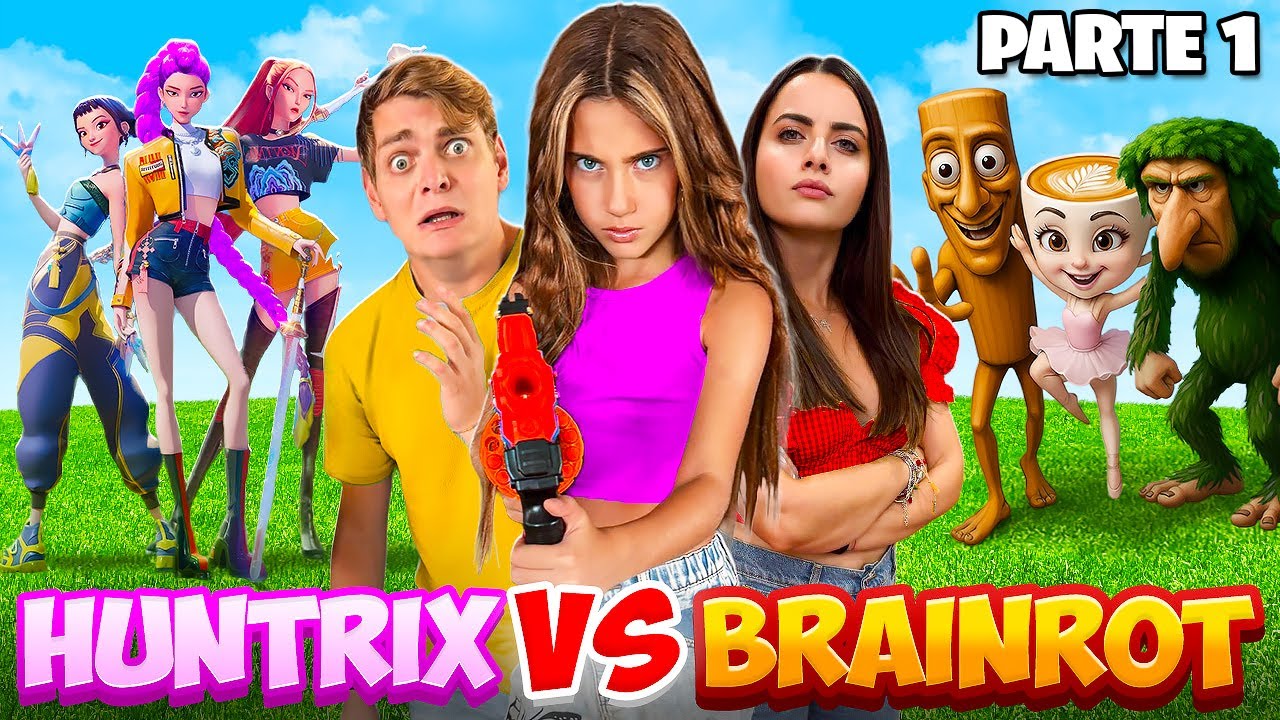 BRAINROT VS KPOP DEMON HUNTERS! ABBIAMO SALVATO CASA NOSTRA CON LE HUNTRIX E DANI E ROBBI *parte 1*