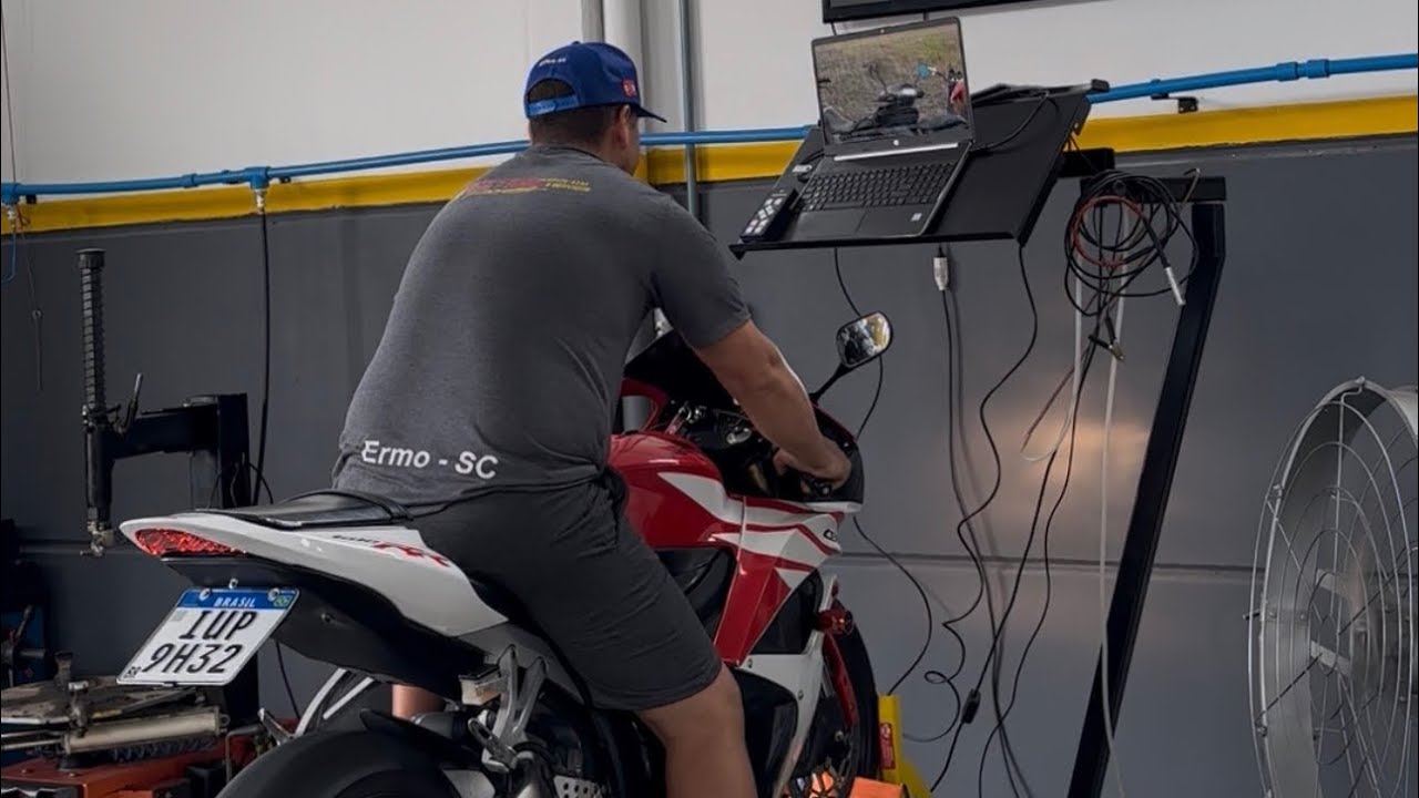 CBR 600RR 2013 escape GGS direto no Dinamômetro Servitec top Speed