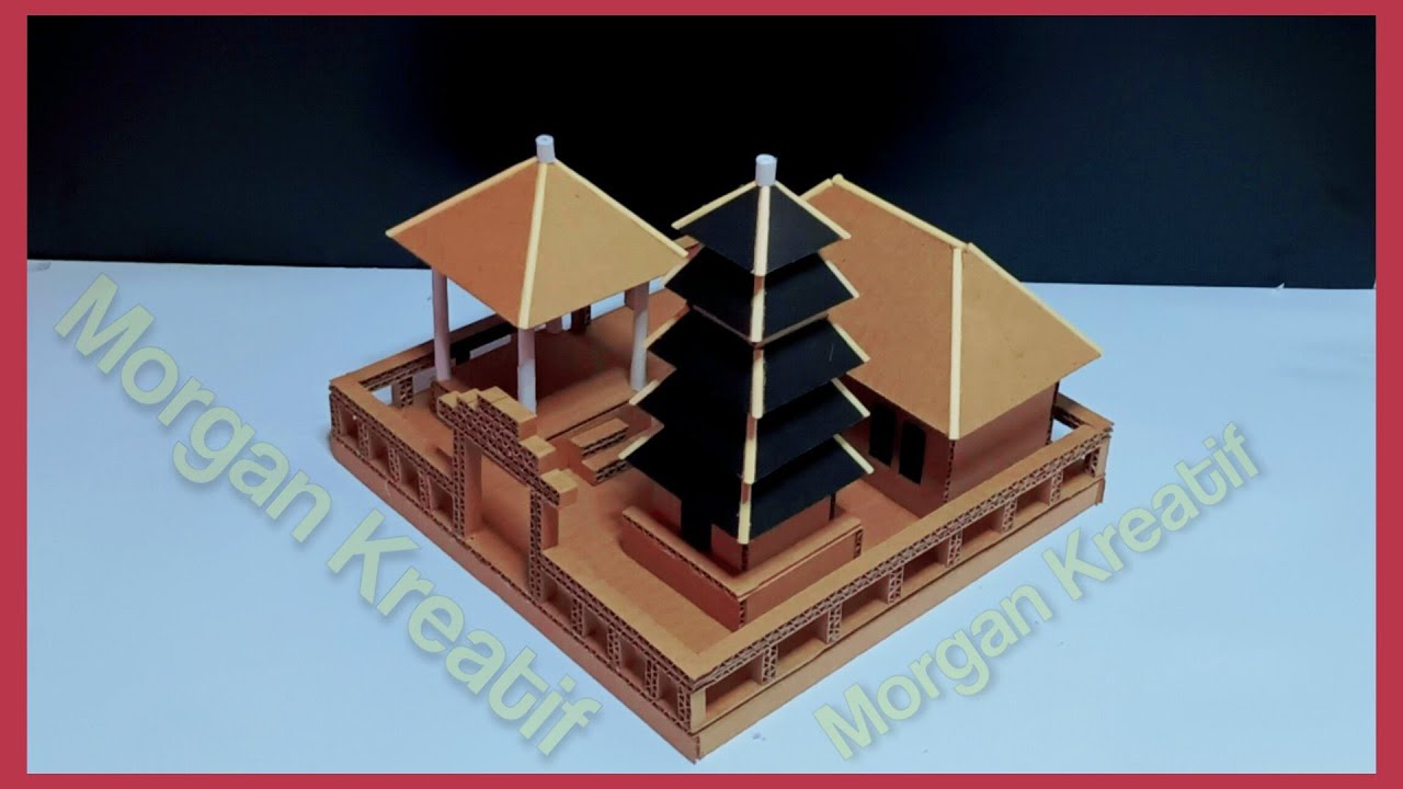 Miniatur Rumah Adat Bali || DIY Kerajinan Dari Kardus