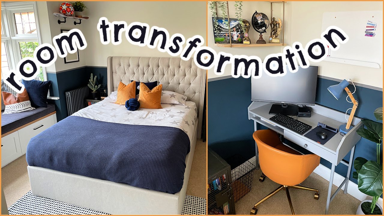 ROOM TOUR & TRANSFORMATION |  BOYS ROOM / TEEN ROOM TOUR | Emily Norris AD